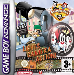 Animaniacs: Lights Camera Action box art for GameBoy Advance